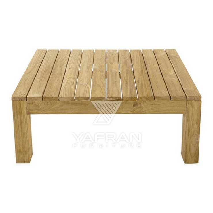 Side Cube Teak Table Set